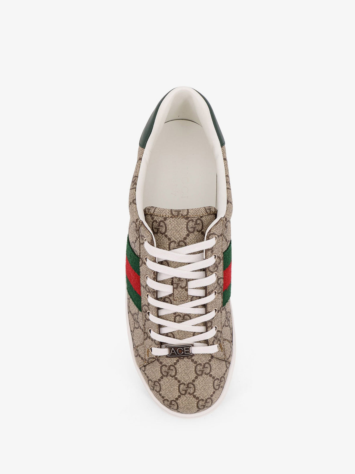 Gucci Low-top Ace GG Supreme fabric sneakers - Ebonyvrvgreen