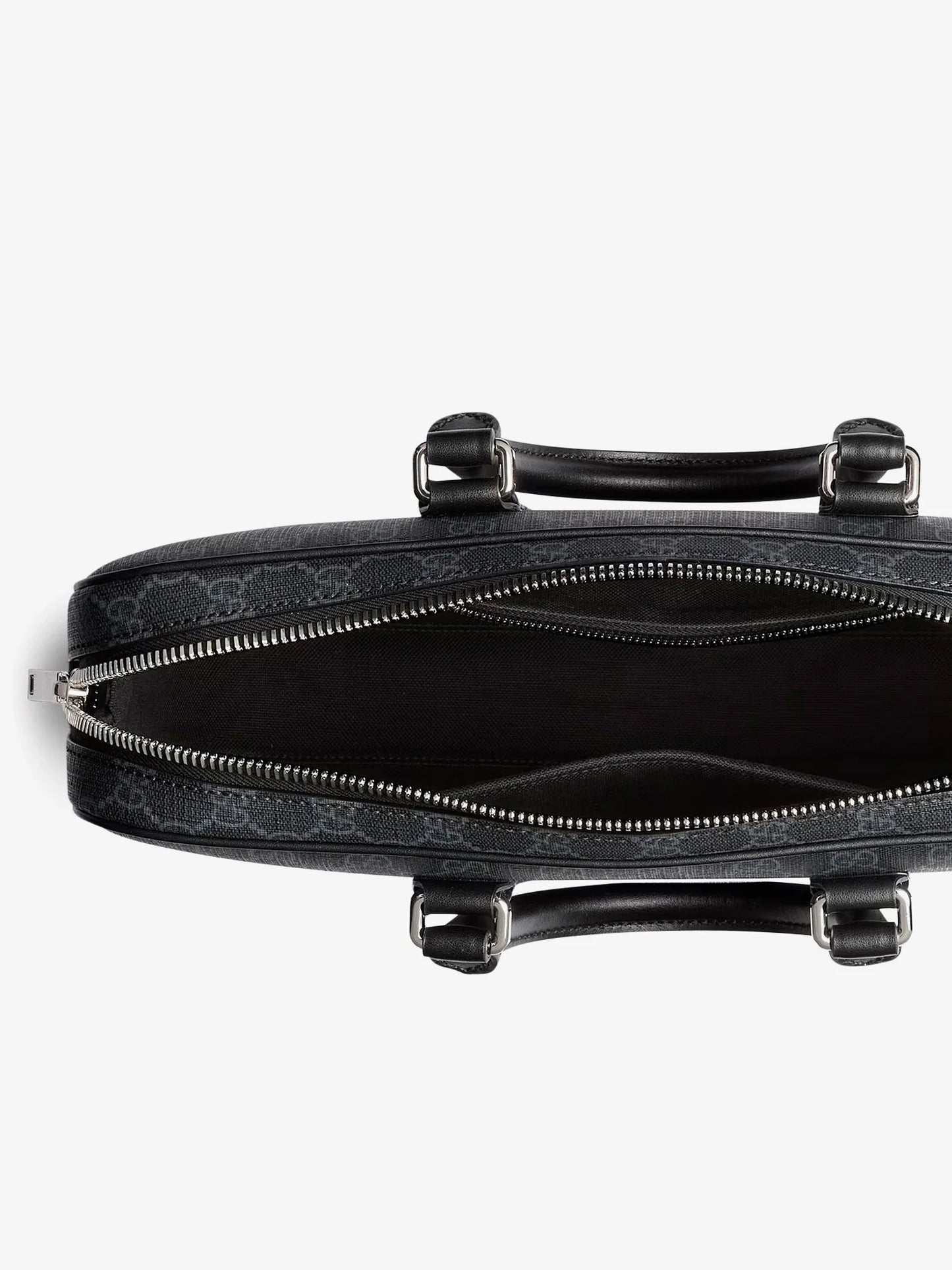 Gucci Gg Supreme Fabric And Leather Briefcase