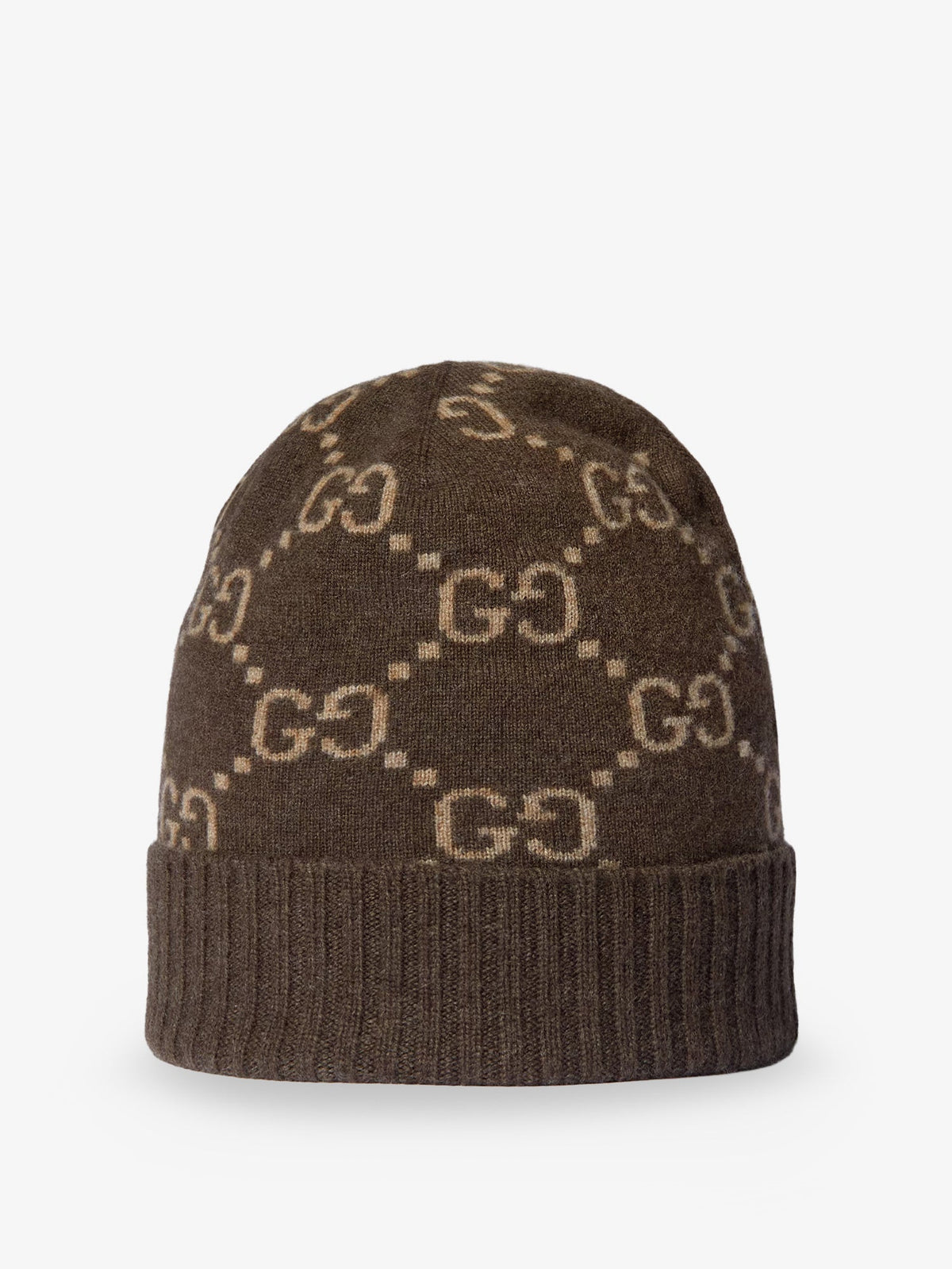 Gucci GG cashmere hat - Brownbeige
