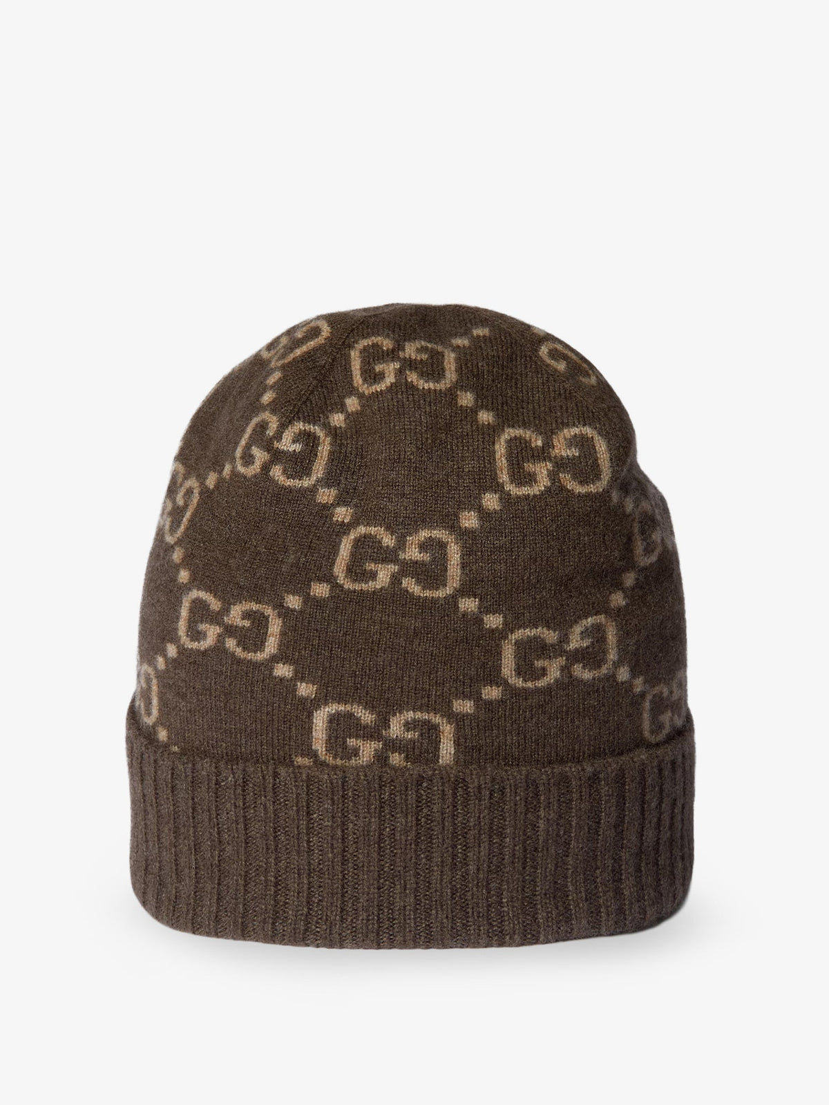Gucci GG cashmere hat - Brownbeige