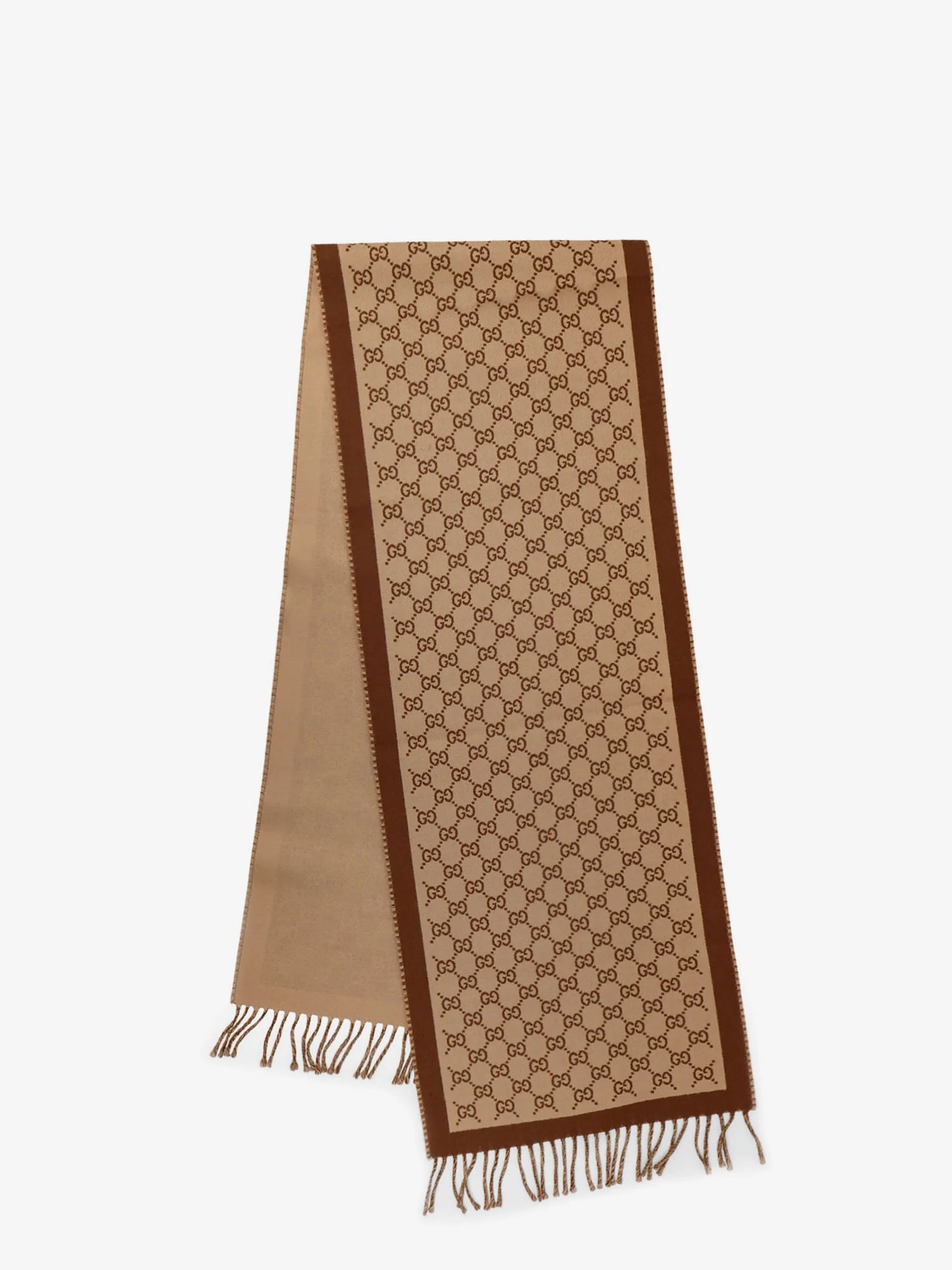 GUCCI - Wool scarf with GG motif