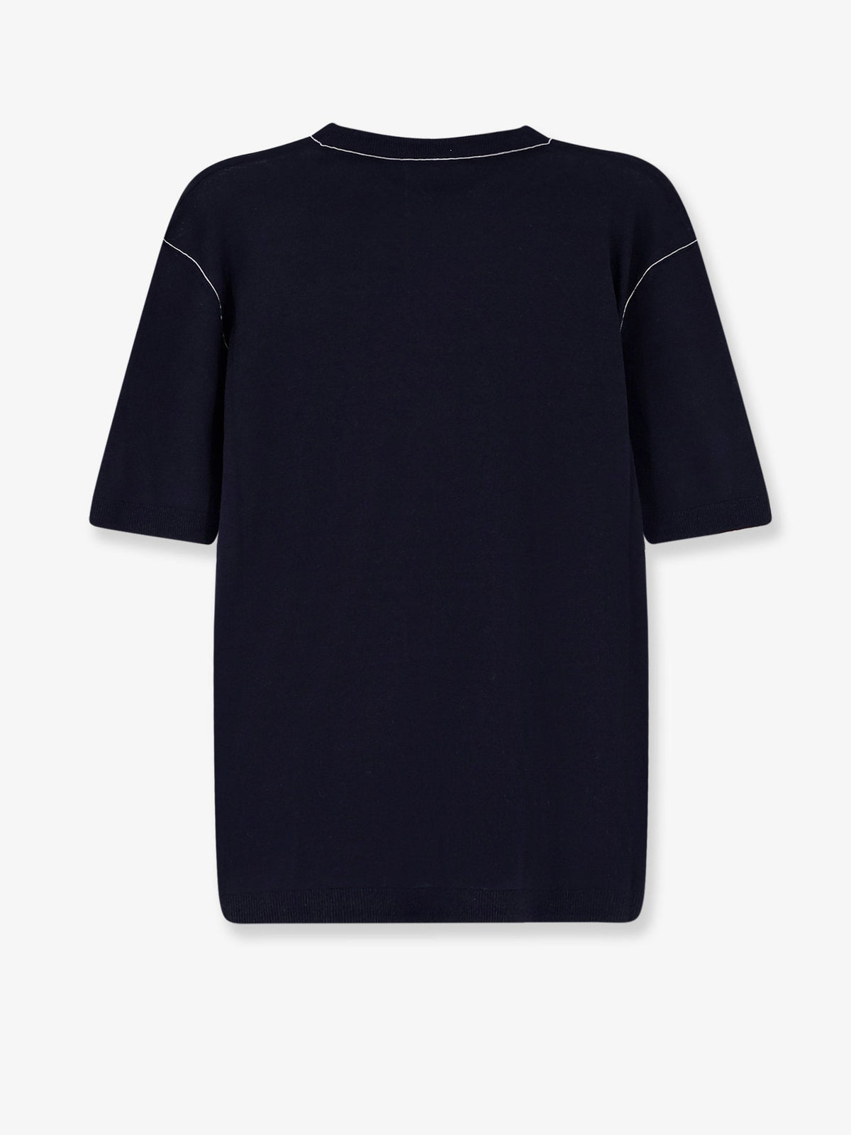 Gucci Silk and linen sweater with Gucci Firenze Since 1921 inlay - Ink White