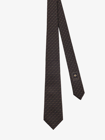 Gucci Oxy silk tie - Black Yellow