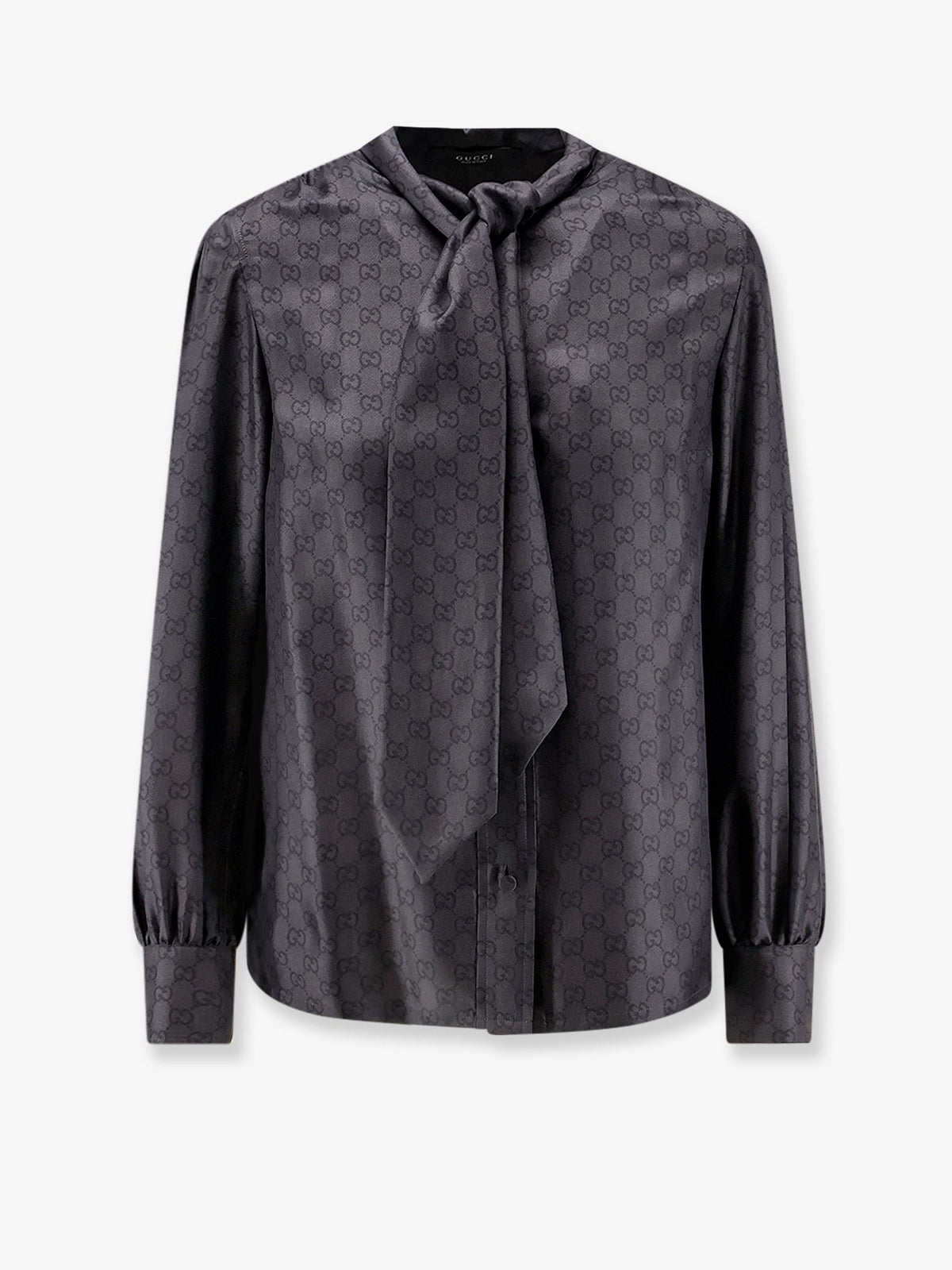 Gucci Gucci Primavera GG silk shirt - Blackgrey