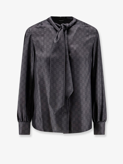 Gucci Gucci Primavera GG silk shirt - Blackgrey