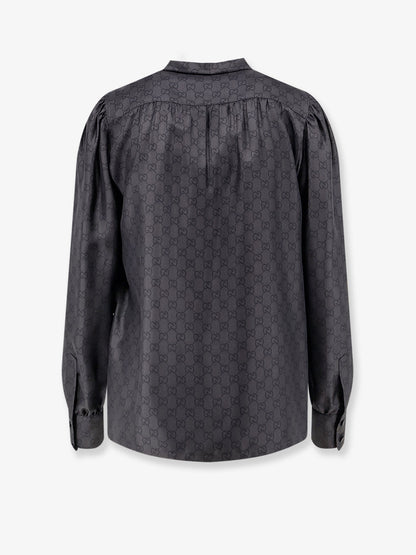 Gucci Gucci Primavera GG silk shirt - Blackgrey