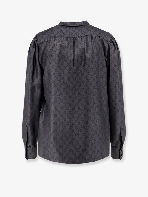Gucci Gucci Primavera GG silk shirt - Blackgrey