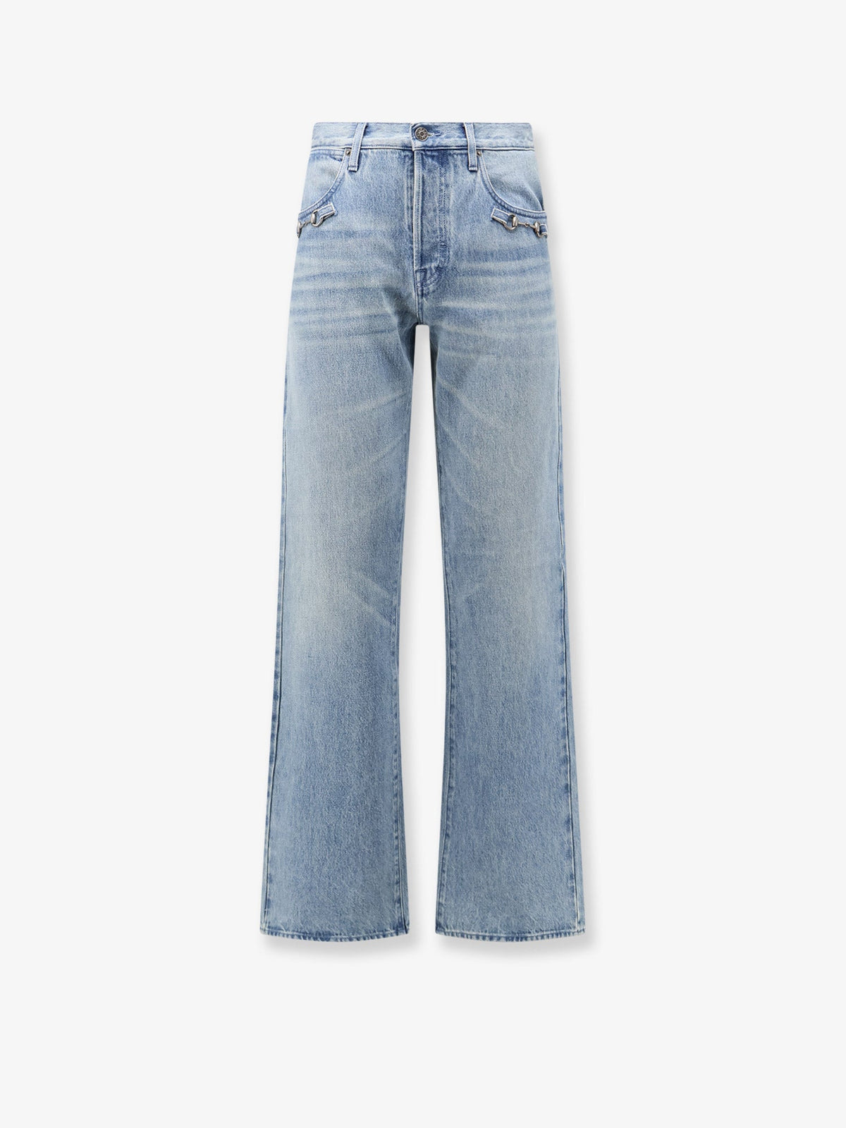 Gucci Stonewashed cotton denim jeans - Lightblue