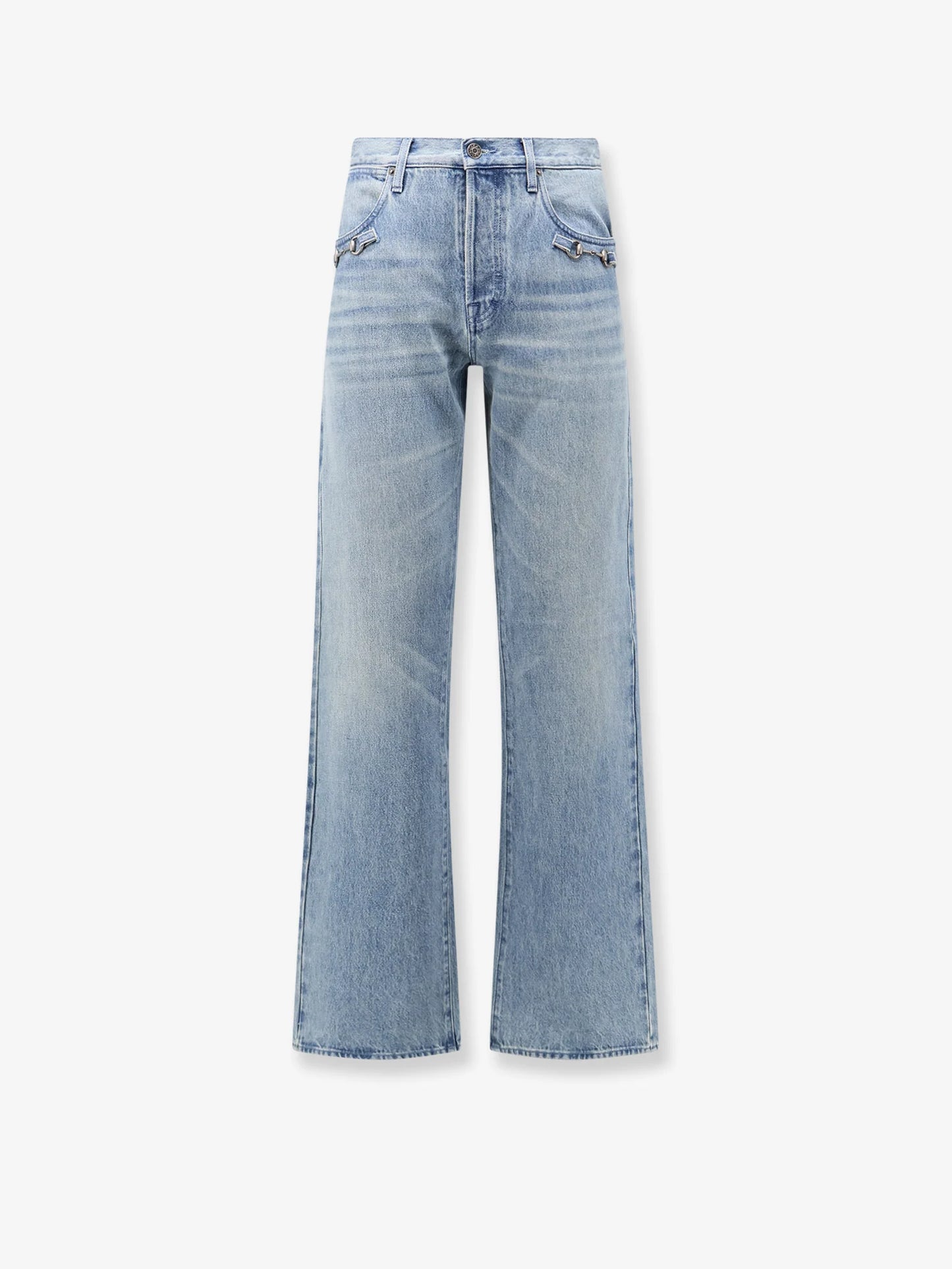 GUCCI - Stonewashed cotton denim jeans