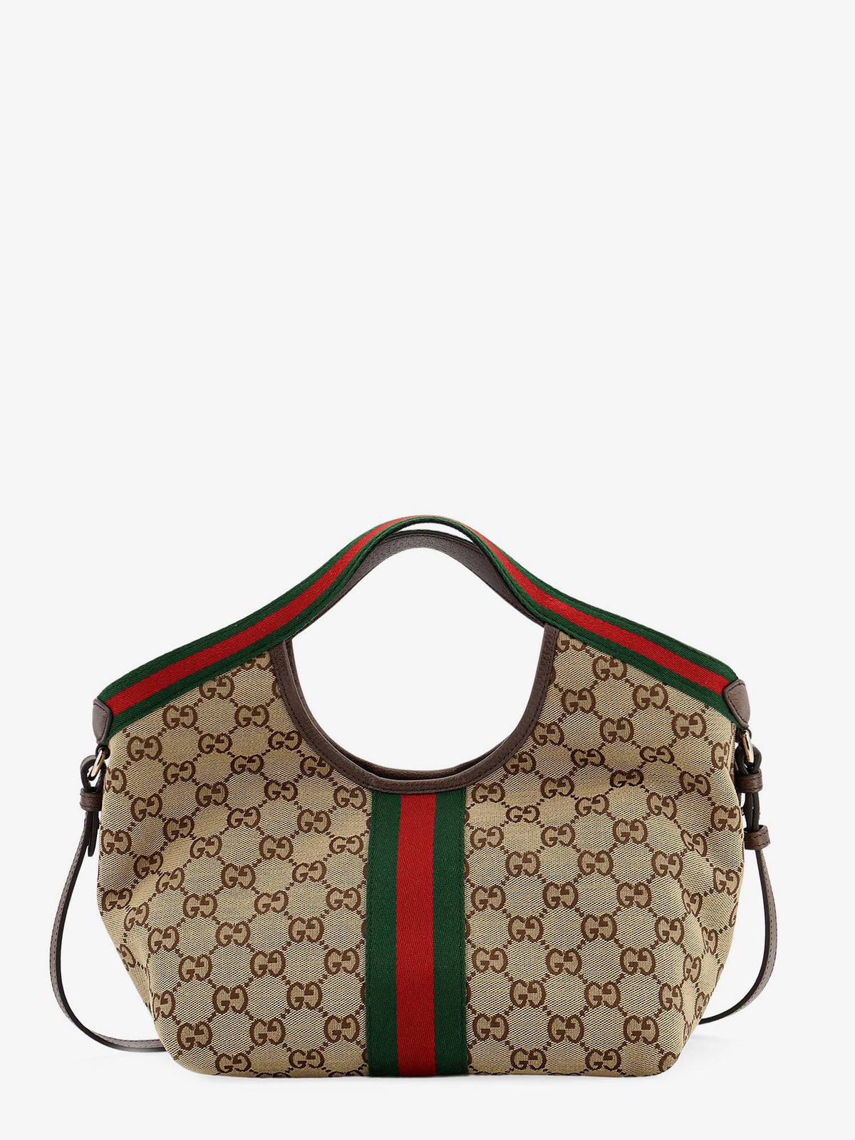 Gucci Gucci Giglio Tote Bag in GG Supreme Canvas and Leather - Beige