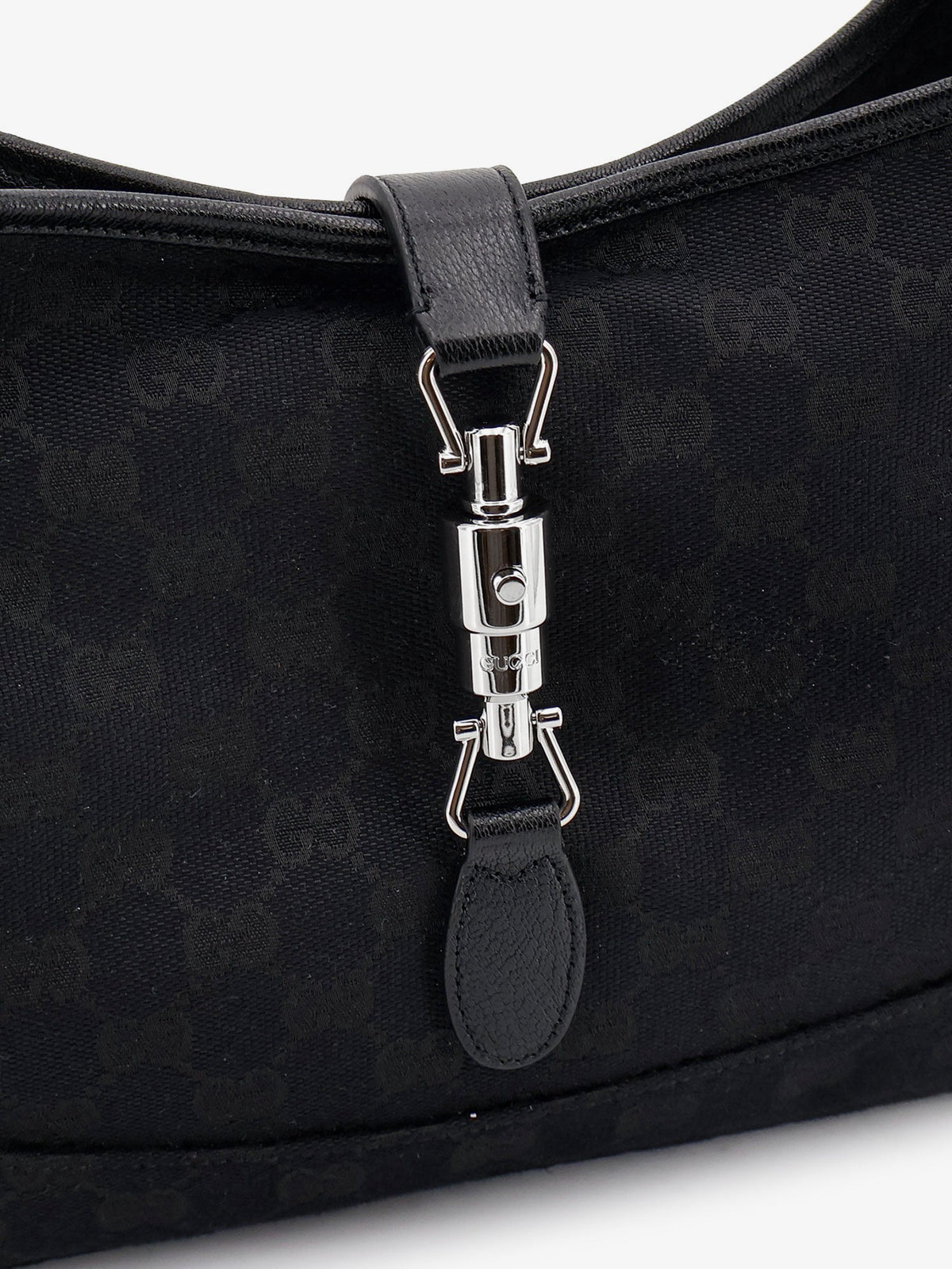 Gucci Jackie 1961 GG fabric shoulder bag - Nero