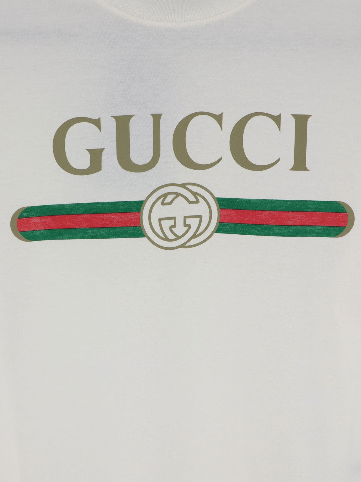 Gucci Cotton and silk blend T-shirt - Offwhite