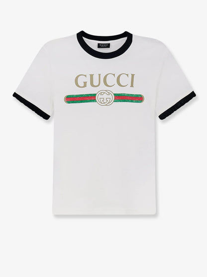 GUCCI - Cotton t-shirt with iconic print