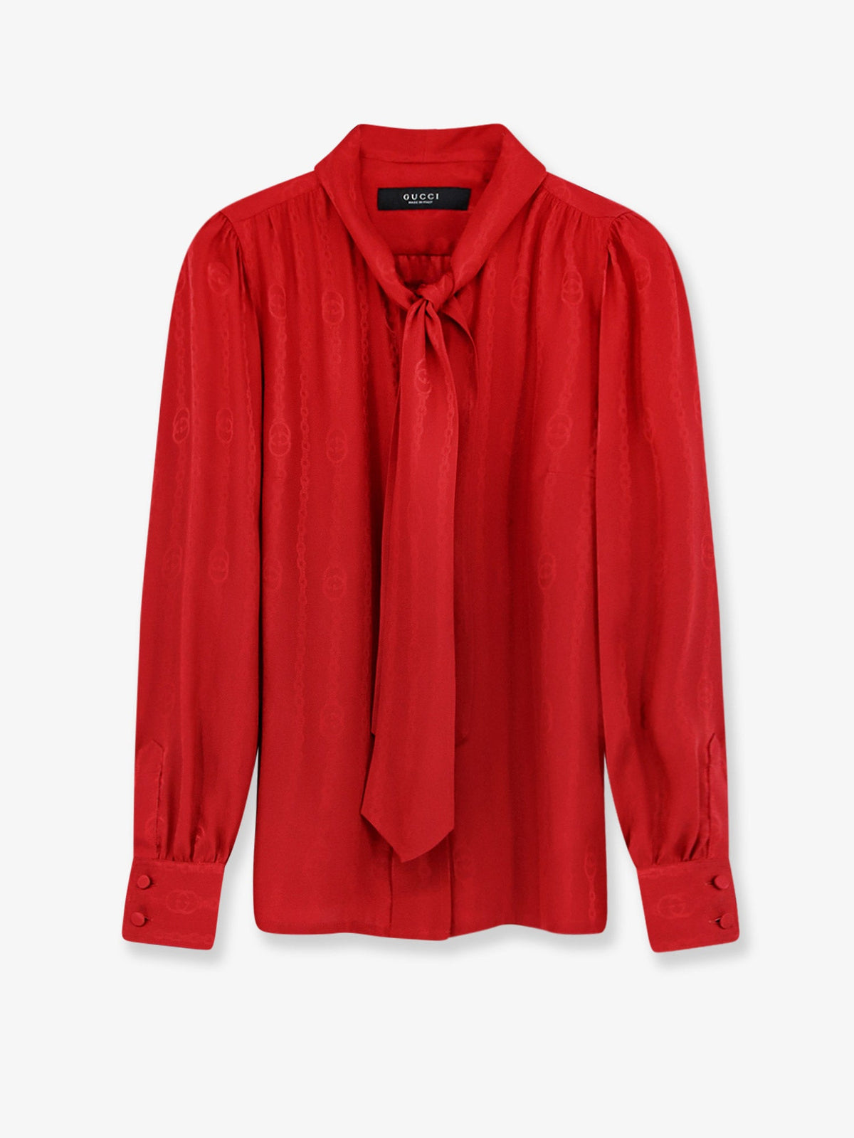 Gucci Silk shirt with bow - Fire