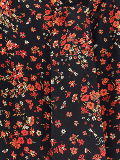 Gucci Printed silk shirt - Blackredmc