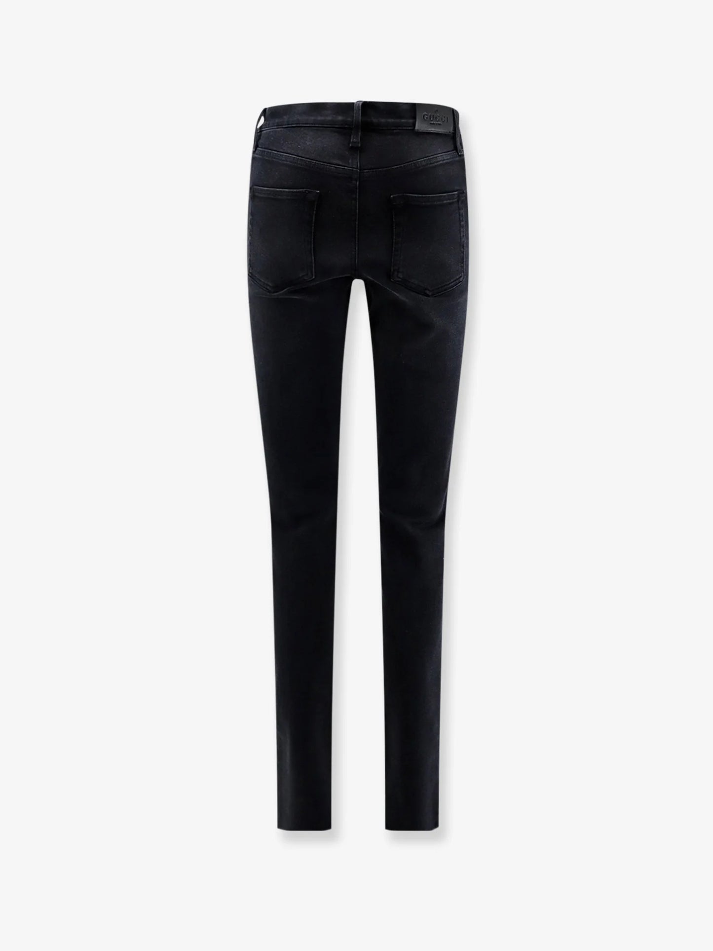 GUCCI - Slim Fit black denim trousers