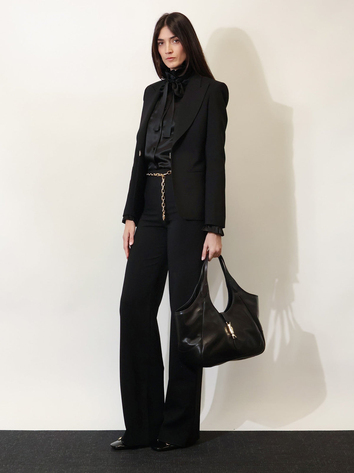 Gucci Mercato leather shoulder bag - Black