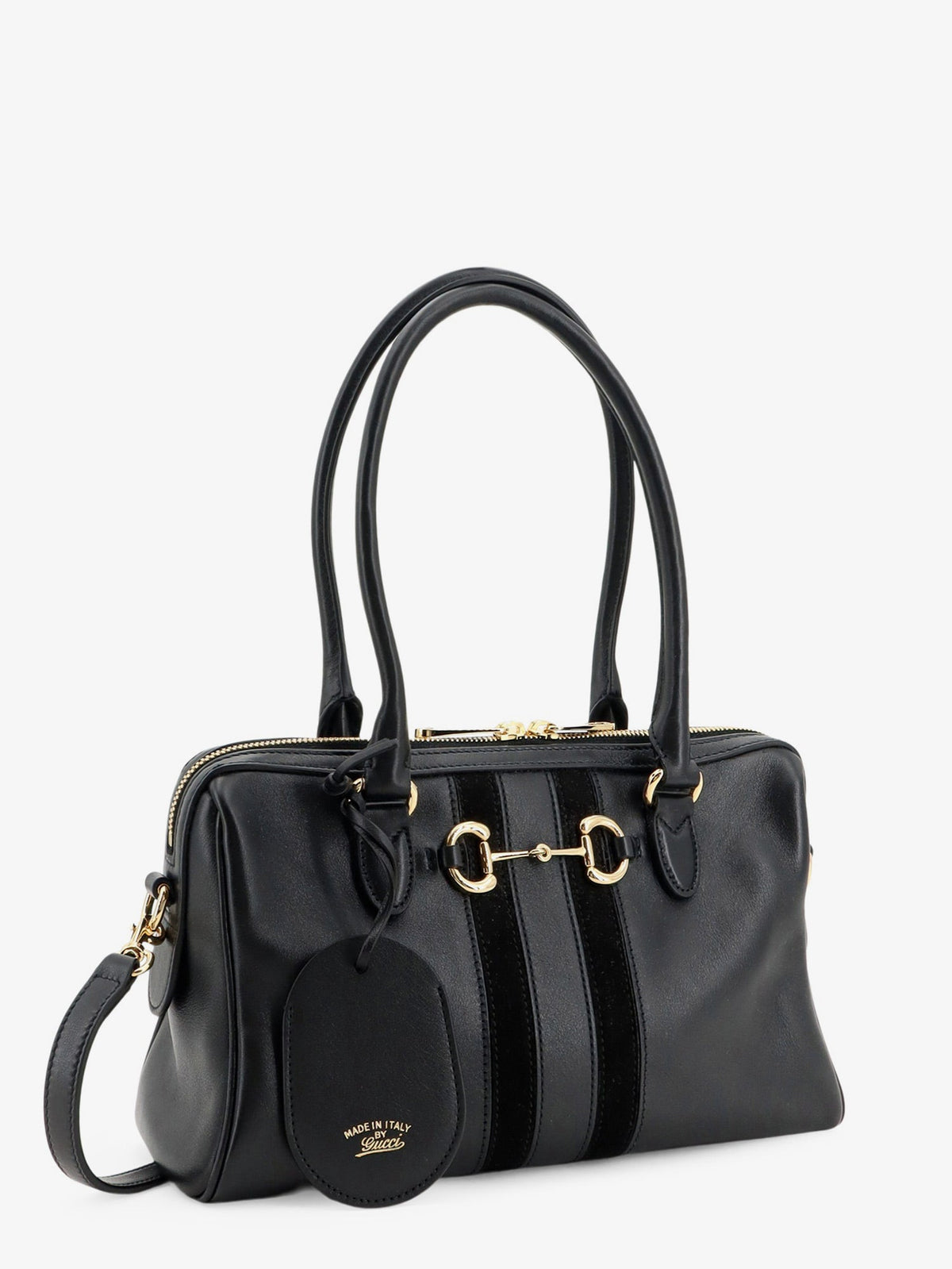 Gucci Leather Bauletto Borsetto shoulder bag - Black