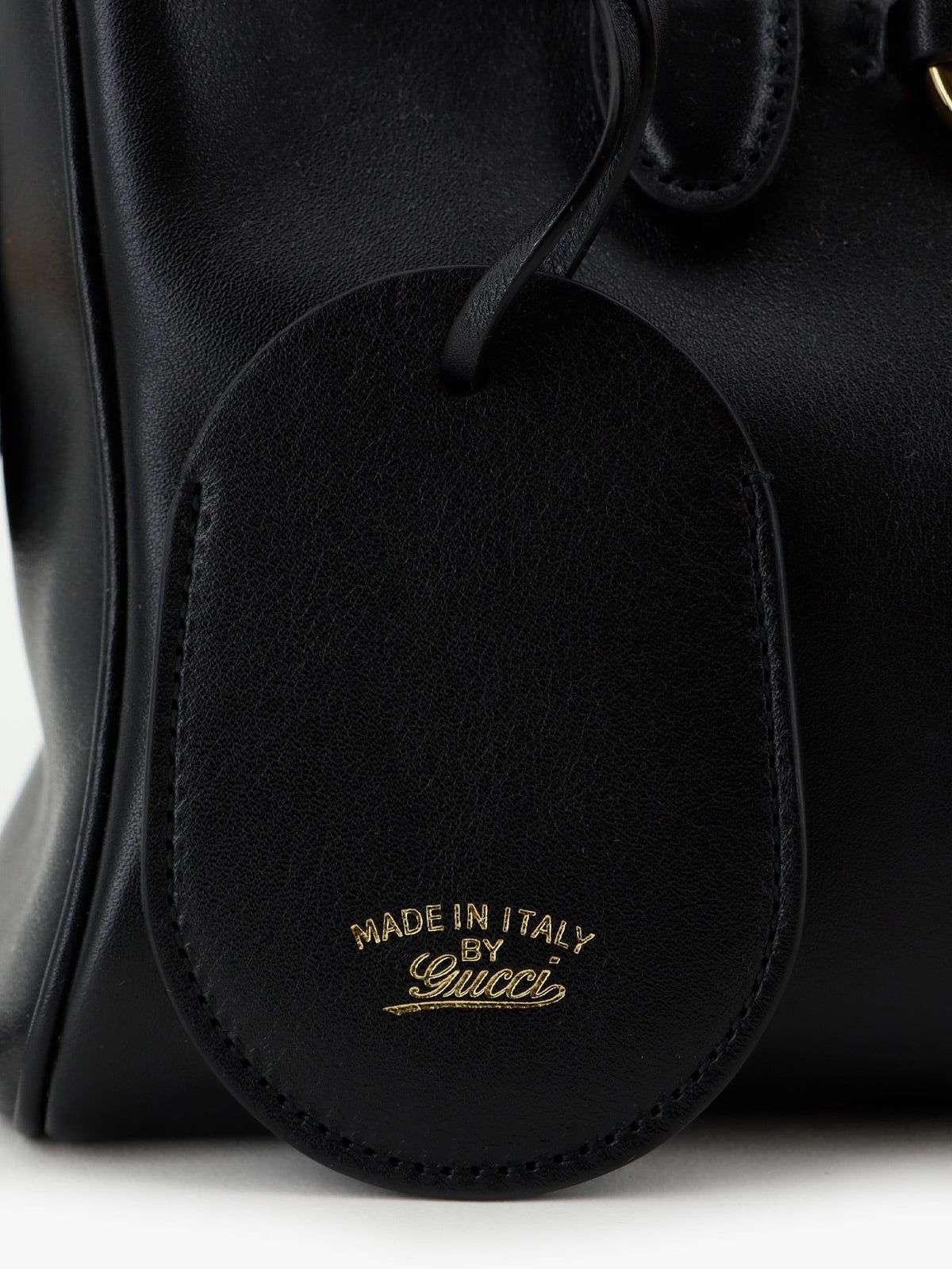 Gucci Leather Bauletto Borsetto shoulder bag - Black