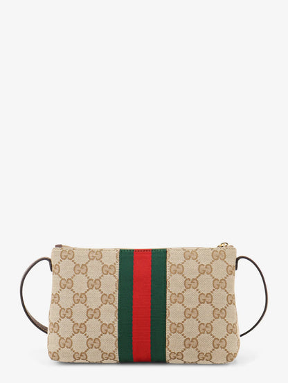 GUCCI - GG fabric crossbody with Nastro Web detail on the front