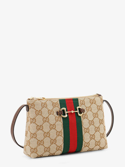 GUCCI - GG fabric crossbody with Nastro Web detail on the front