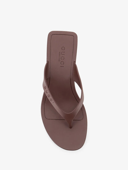 GUCCI - Vittoria rubber flip-flops sandals