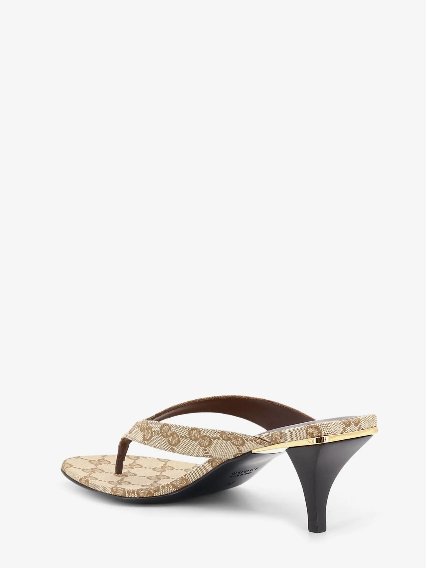 Gucci Vittoria Gg Fabric Flip Flops Sandals