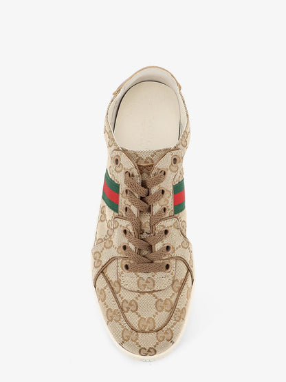 Gucci Stretch GG fabric sneakers with Nastro Web on the side - Vintsandcashewvrv
