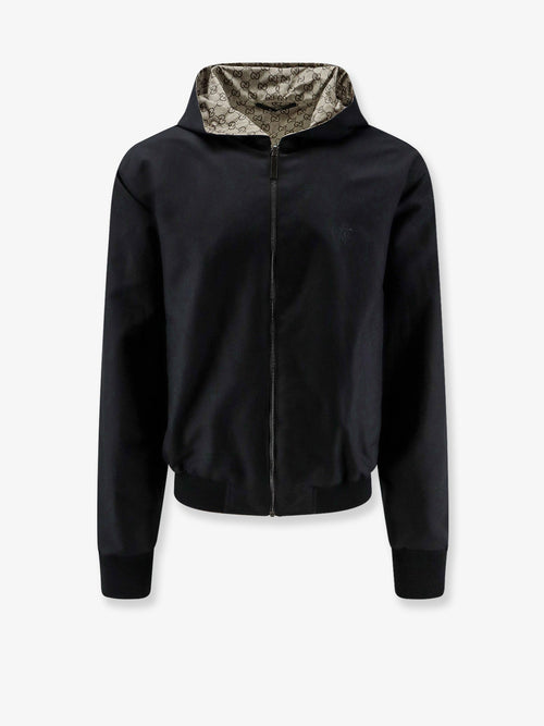 Gucci Reversible cotton and GG nylon jacket - Black