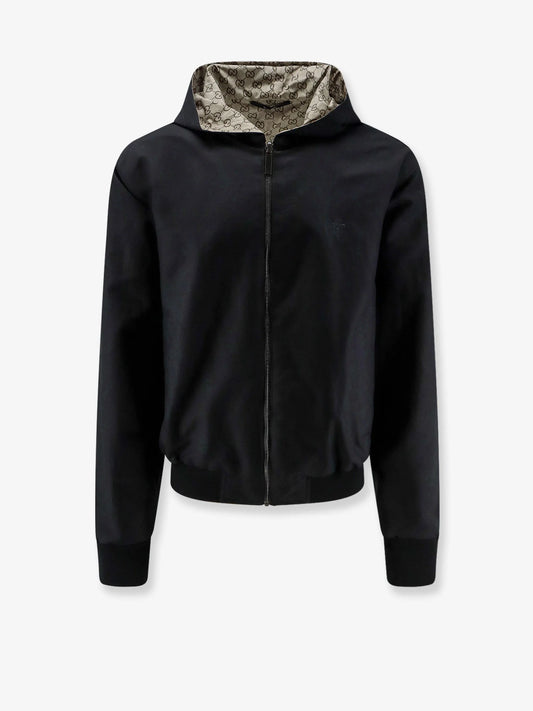 Gucci Reversible Cotton And Gg Nylon Jacket