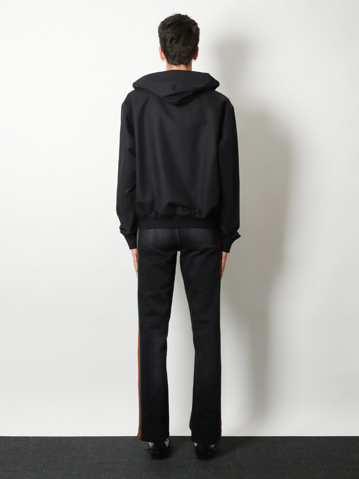 Gucci Reversible cotton and GG nylon jacket - Black