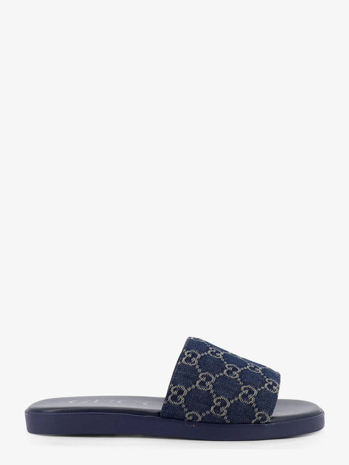 GUCCI - Denim sandals with GG motif
