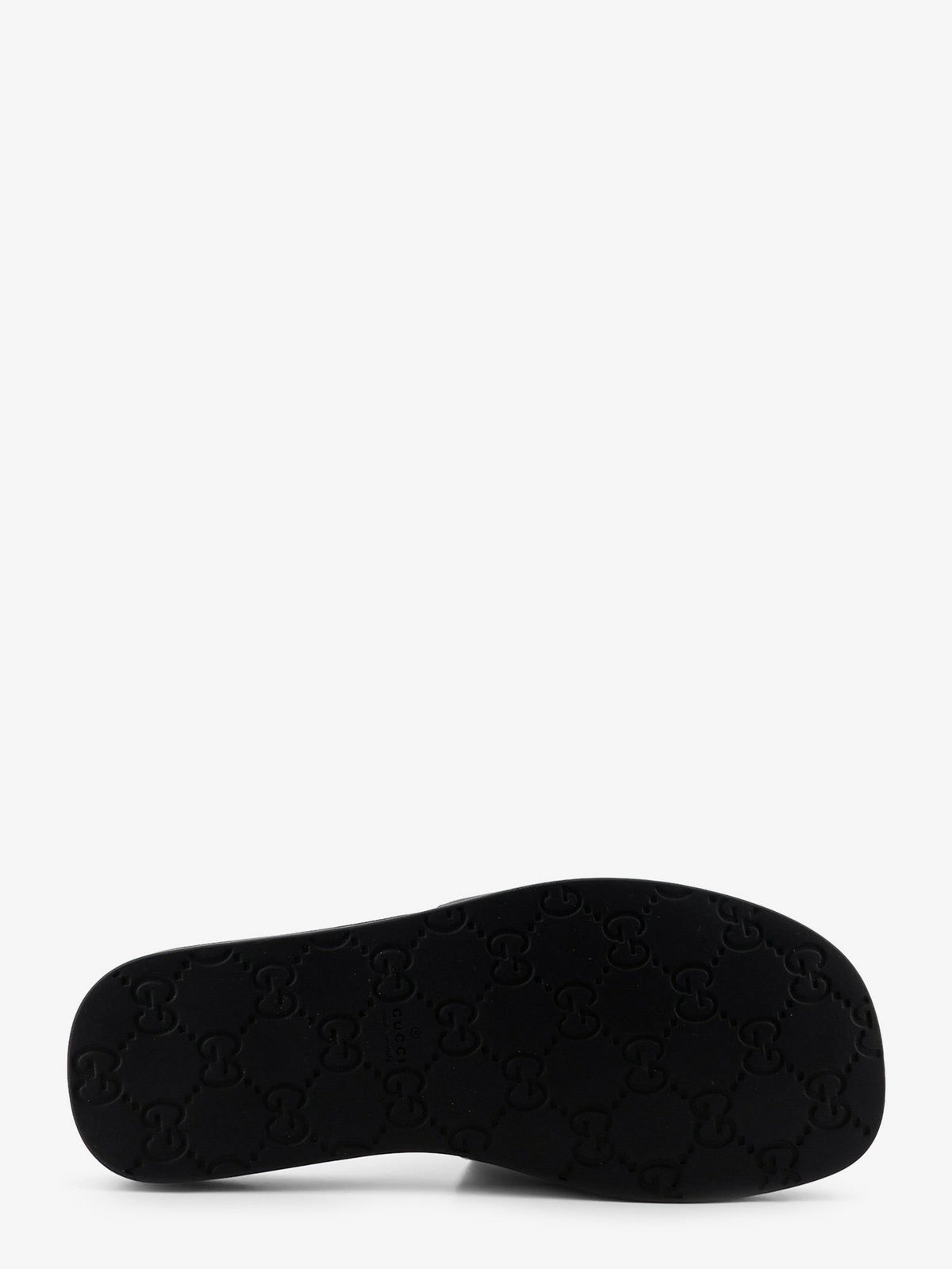 Gucci Denim sandals with GG motif - Black-Black