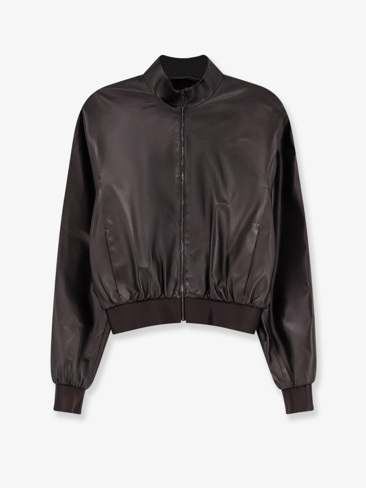 Gucci Soft nappa leather bomber jacket - Darkchocolate