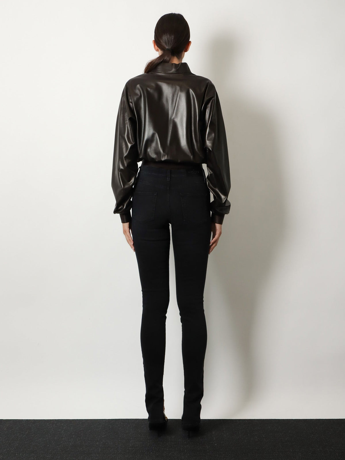 Gucci Soft nappa leather bomber jacket - Darkchocolate