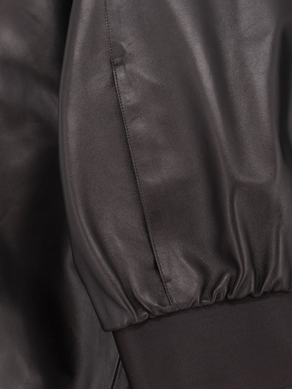 Gucci Soft nappa leather bomber jacket - Darkchocolate