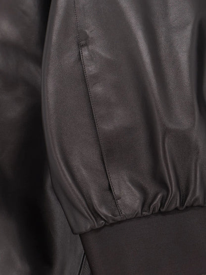 Gucci Soft Nappa Leather Bomber Jacket