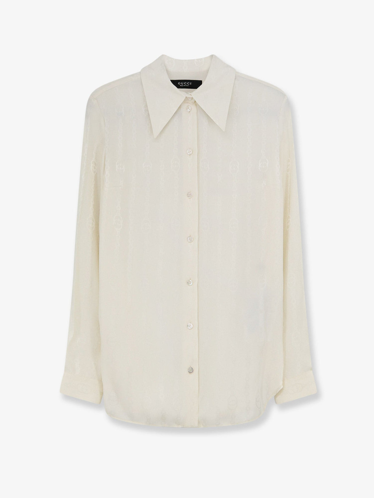 Gucci Silk shirt with iconic print - Whitemagnolia