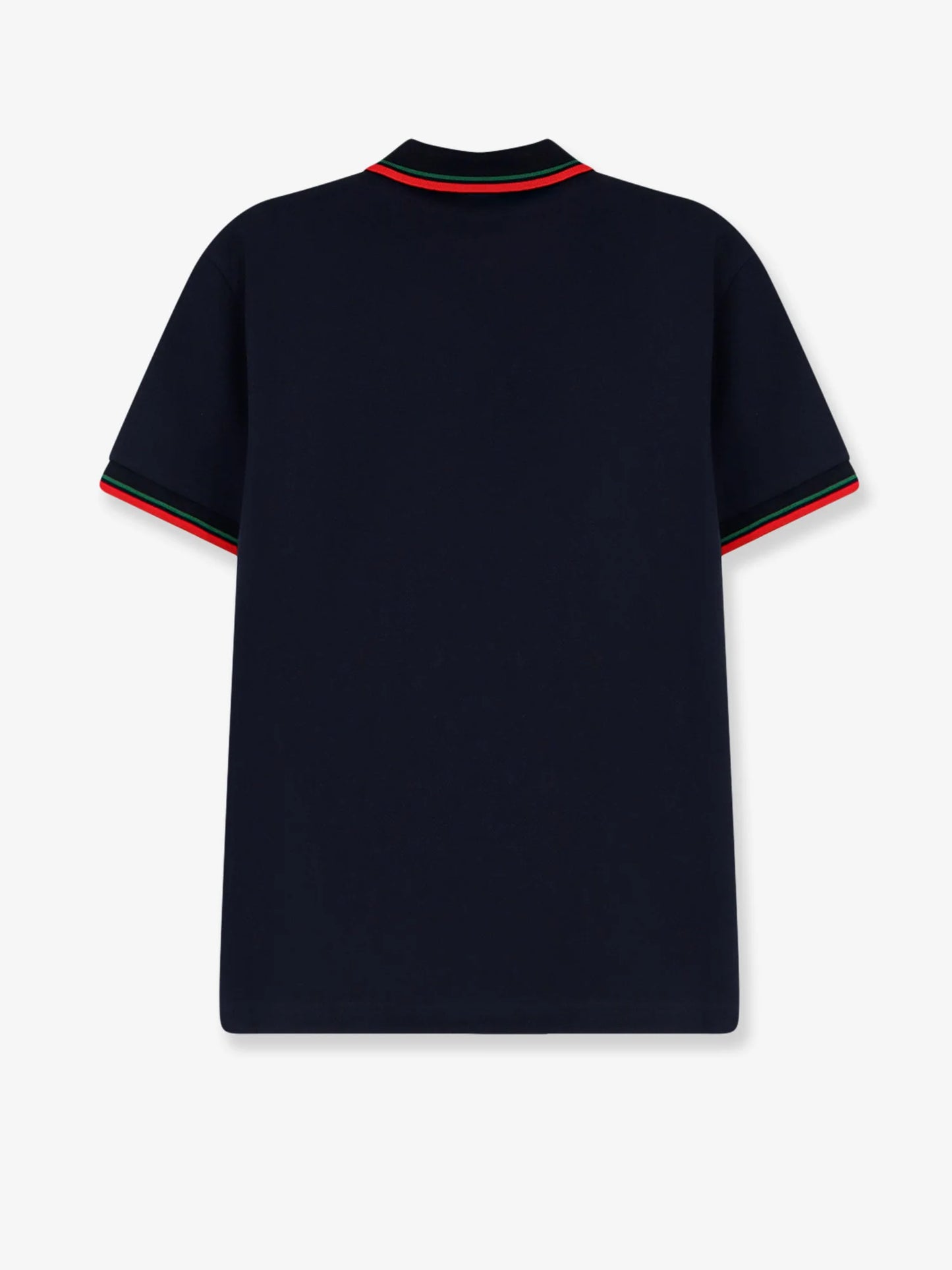 GUCCI - Cotton polo shirt with embroidered logo on the front