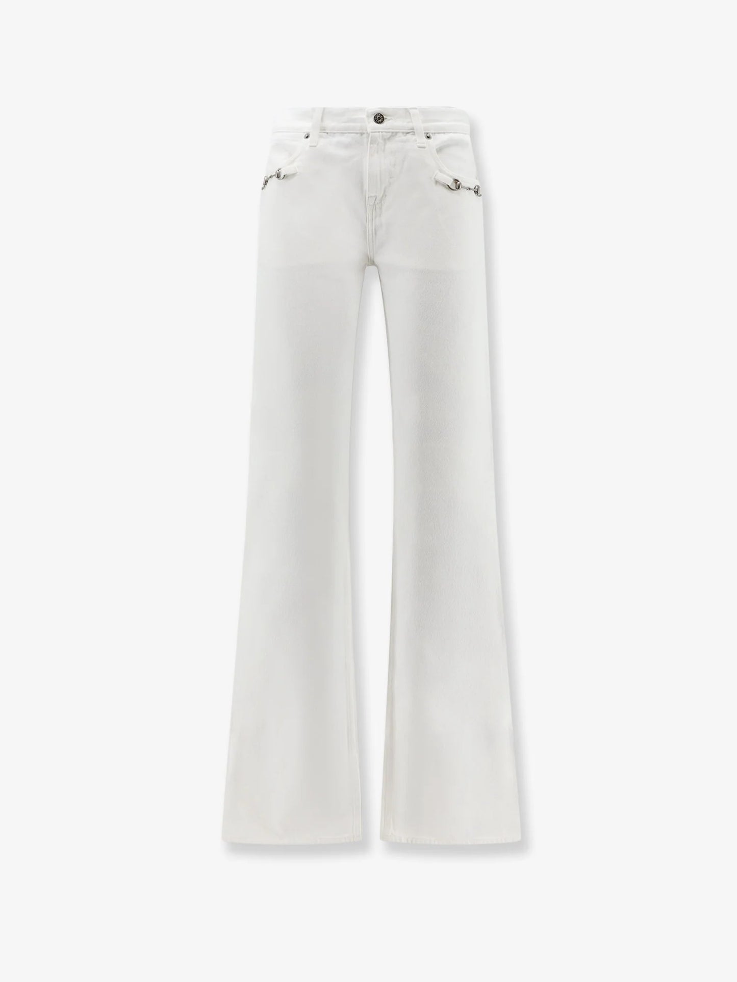 GUCCI - Cotton denim trousers with Hook