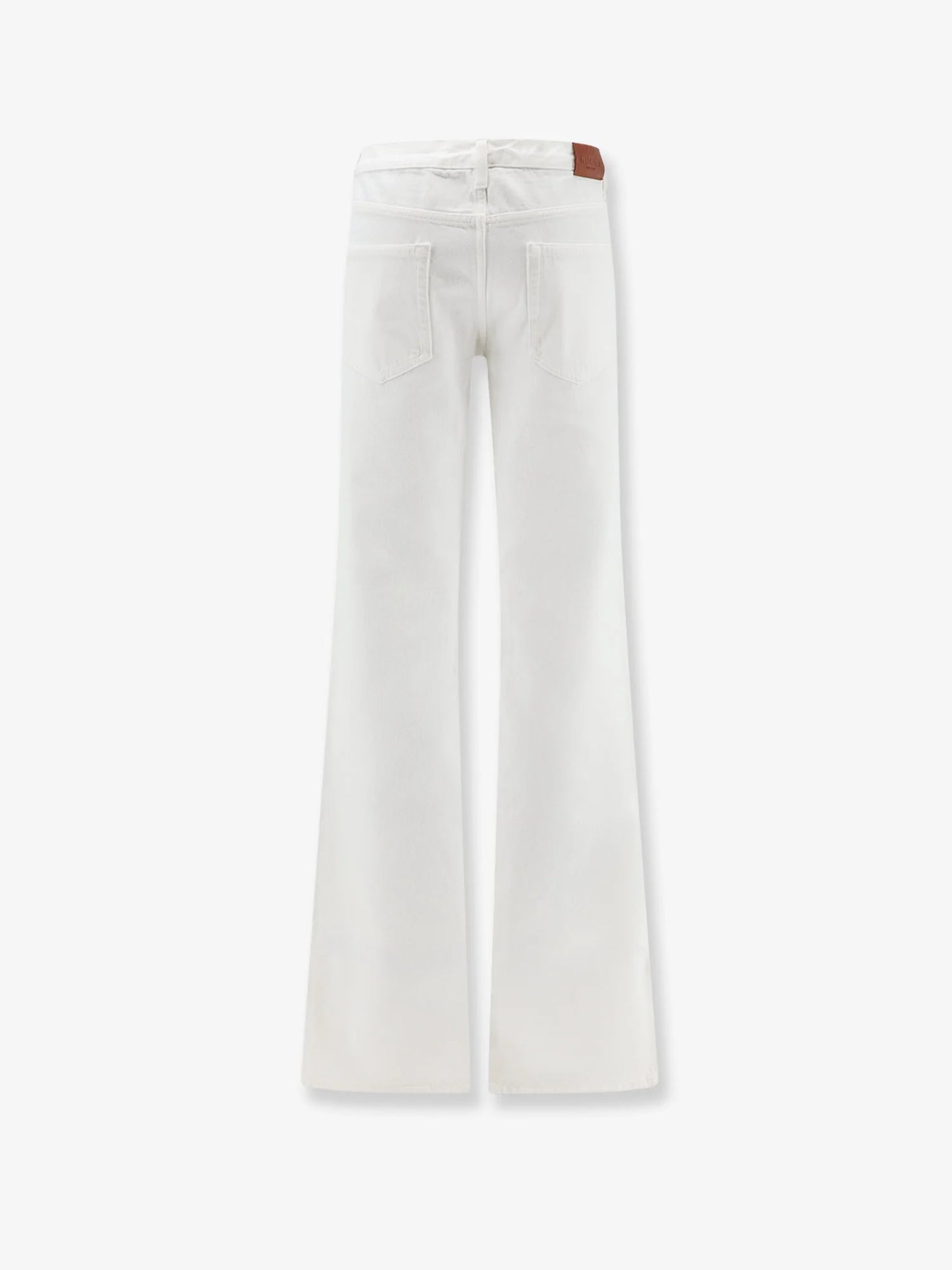 GUCCI - Cotton denim trousers with Hook