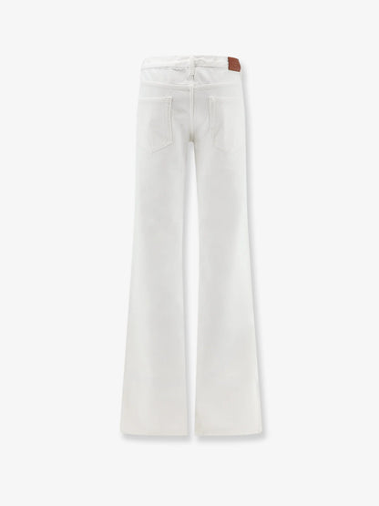 GUCCI - Cotton denim trousers with Hook