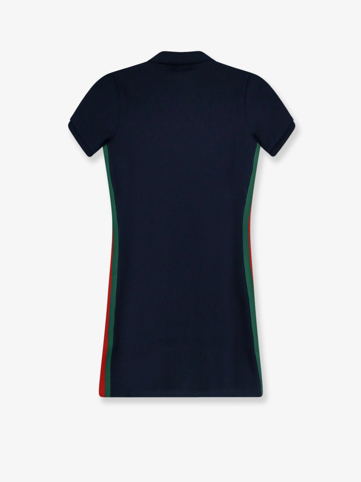 Gucci Ribbed cotton jersey dress with Web - Blue