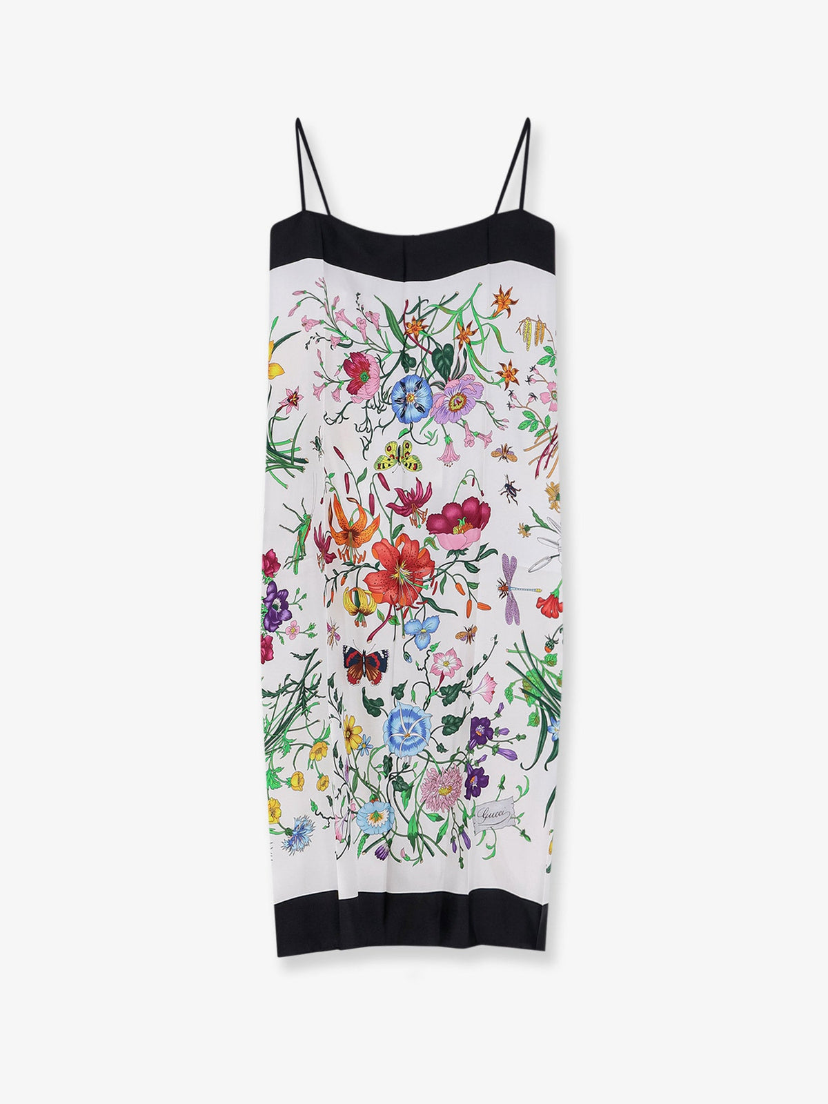 Gucci Gucci Primavera dress with Gucci Flora print - Whiteblack