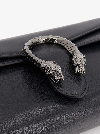 Gucci Dionysus leather crossbody bag - Black
