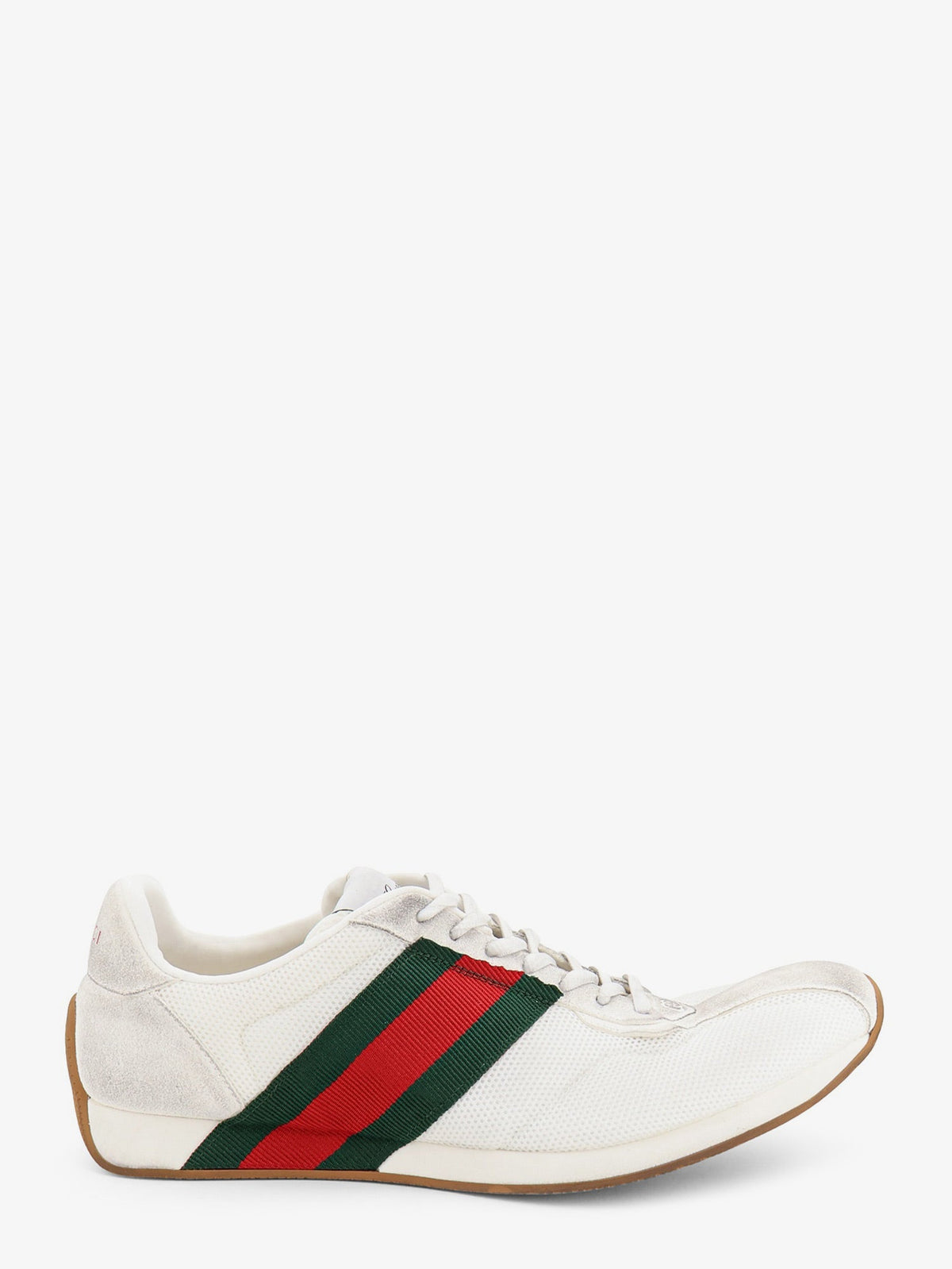 Gucci Tempo mesh and suede sneakers with a vintage effect - Gwgwvrv
