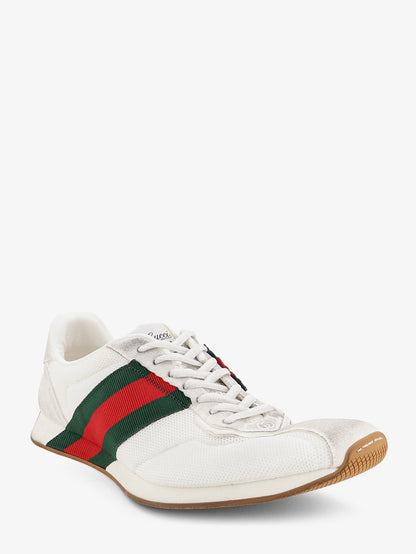 Gucci Tempo mesh and suede sneakers with a vintage effect - Gwgwvrv