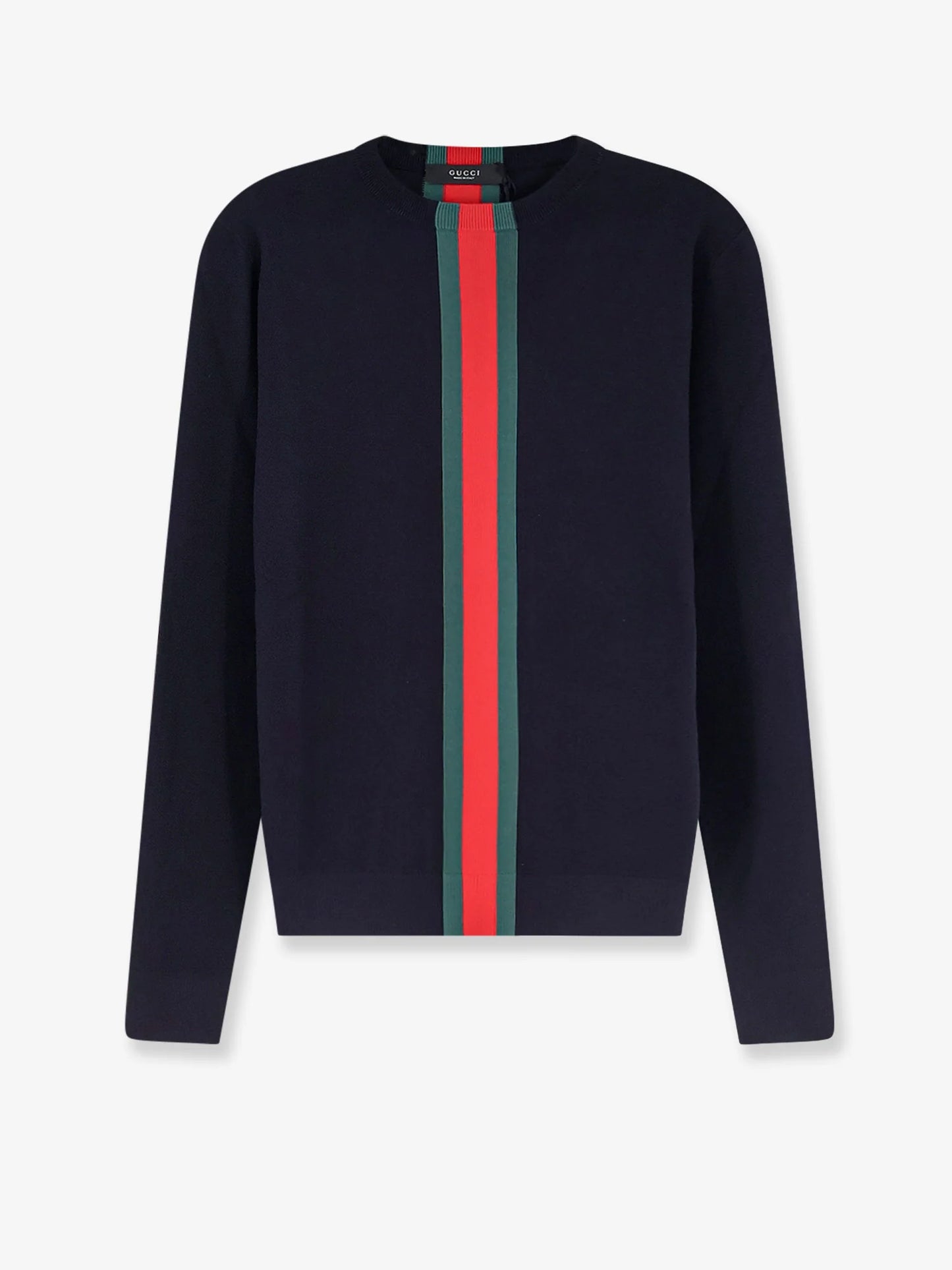 Gucci Cotton Sweater With Nastro Web Inlay
