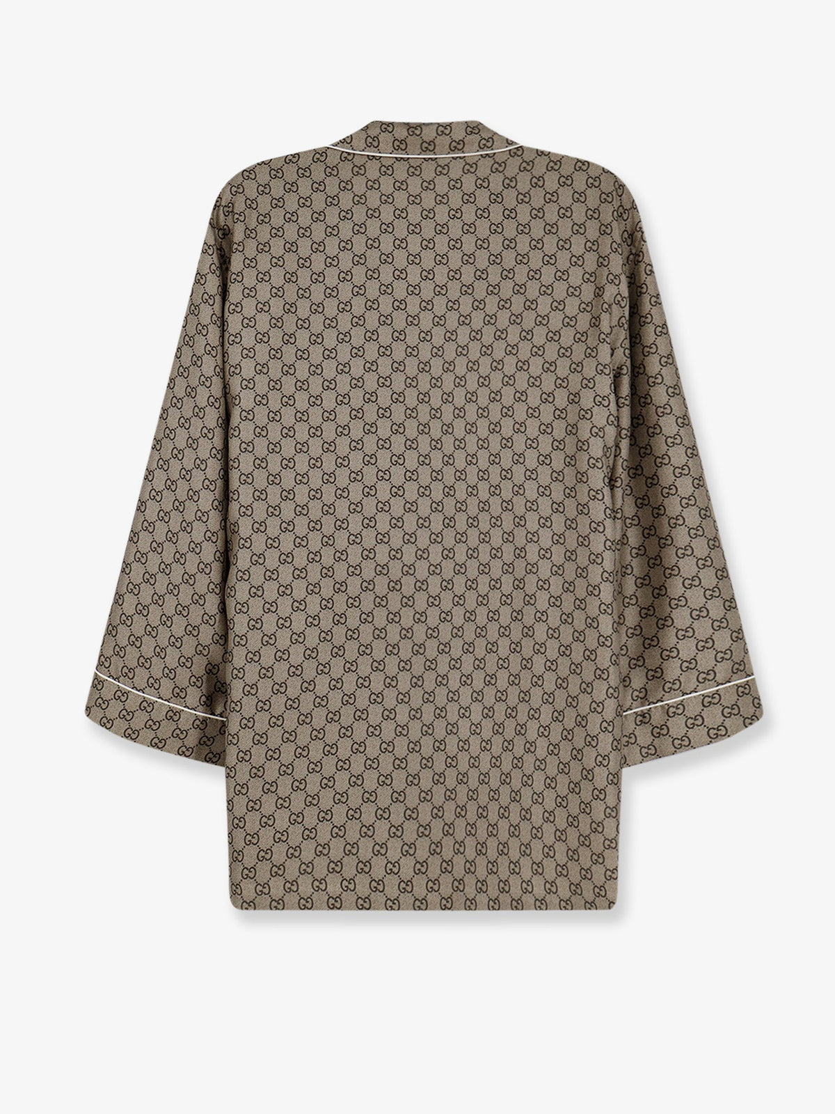 Gucci Silk shirt with GG print - Beigeebonymc