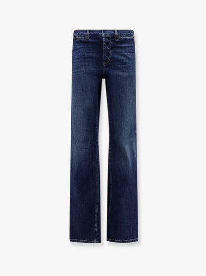 Gucci Blue denim jeans with Nastro Web profiles